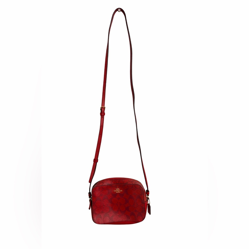Coach Signature Red Crossbody Bag
